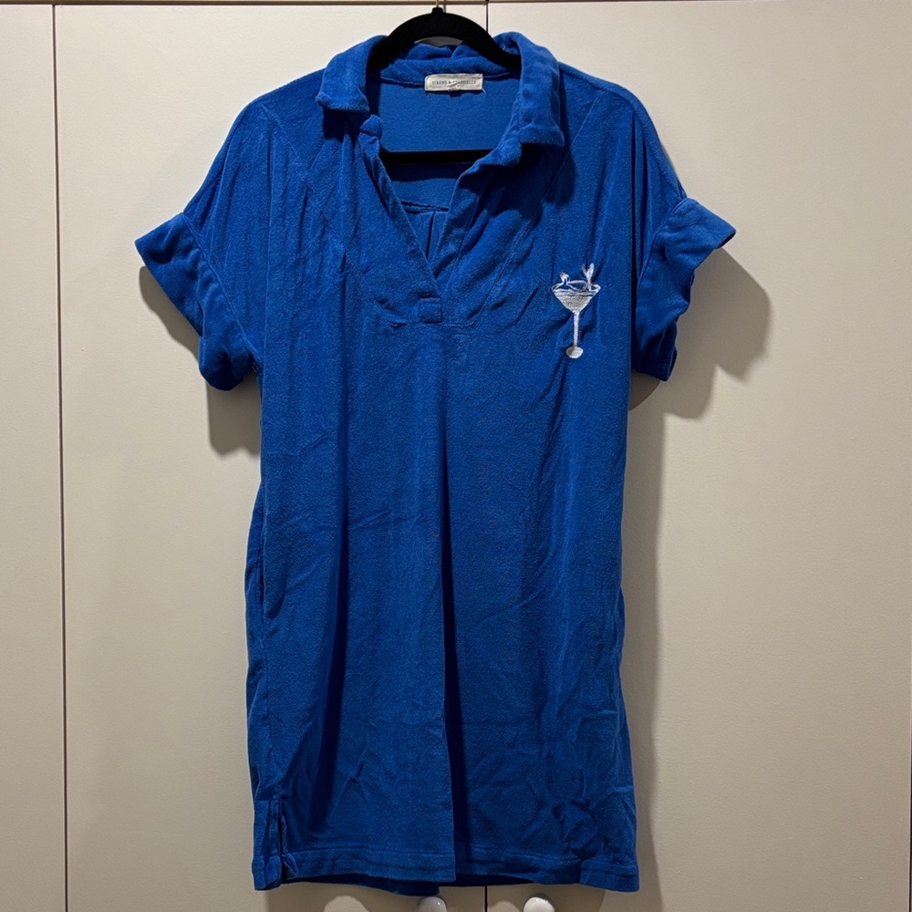 Sirens & Seashells Blue Polo Dress